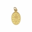9/16 Inch Oval 14KT Gold Miraculous Medal