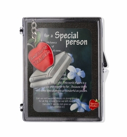 "Awesome Teacher" Appreciation Boxed Gift Set-Includes Verse Card, Keychain, and Lapel Pin