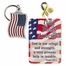 "God Bless America" Patriotic Appreciation Boxed Gift Set-Includes Verse Card, Keychain, and Lapel Pin