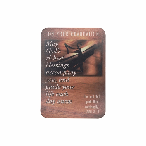 Graduation Boxed Gift Set-Includes Verse Card and Enameled Keychain