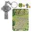 "Irish Blessings" Appreciation Boxed Gift Set-Includes Verse Card, Keychain, and Lapel Pin