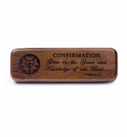 Luther Rose "Confirmation" Laser Engraved Rosewood Box and Ball Point Pen Set