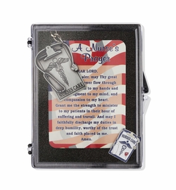 "Nurses Care" Appreciation Boxed Gift Set-Includes Verse Card, Keychain, and Lapel Pin