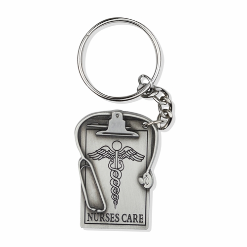 "Nurses Care" Appreciation Boxed Gift Set-Includes Verse Card, Keychain, and Lapel Pin
