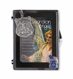 Police Officer "Guardian Angel" Appreciation Boxed Gift Set-Includes Verse Card, Keychain, and Lapel Pin