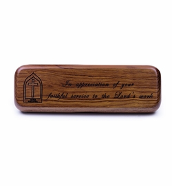 Service Appreciation Altar Server Laser Engraved Rosewood Box and Ball Point Pen Set