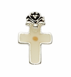 Silver Plated Lapel Pin with Mustard Seed