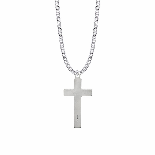 Sterling Silver Engraved Crucifix