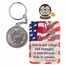 United States Coast Guard Veteran "God Bless America" Appreciation Boxed Gift Set-Includes Verse Card, Keychain, and Lapel Pin