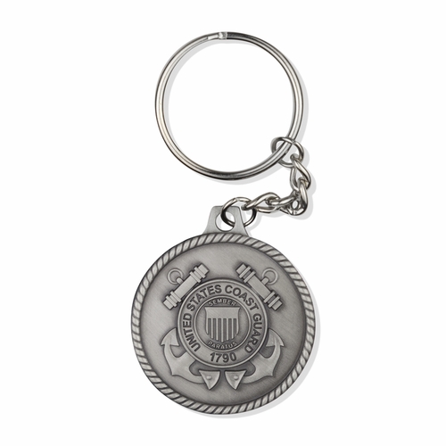 United States Coast Guard Veteran "God Bless America" Appreciation Boxed Gift Set-Includes Verse Card, Keychain, and Lapel Pin