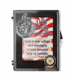 United States Navy Veteran "God Bless America" Appreciation Boxed Gift Set-Includes Verse Card, Keychain, and Lapel Pin