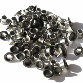 1/8 Eyelets - Brushed Silver 