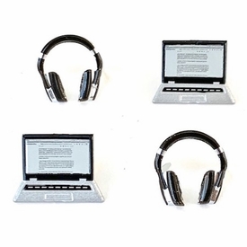 Computer & Headphone Brads