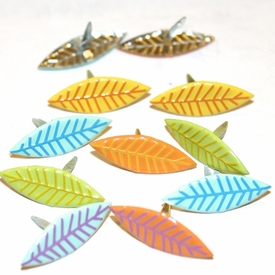 Leaf Brads - Pastel