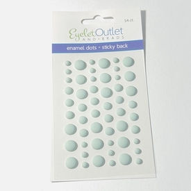 * Matte Finish Enamel Dots - Pale Blue
