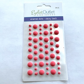 * Matte Finish Enamel Dots - Salmon Color