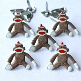 Sock Monkey Brads