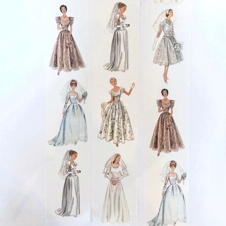 fashion tape wedding dress Spaghetti Strap A Line Court Train Simple Fashion Wedding Dress main image 1