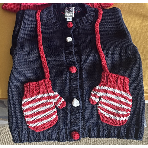 Special Order Navy Mitten sweater