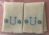 Initialed Hand Towels <br />AC035UB Initialed Hand Towels <br />AC035UB