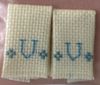 Initialed Hand Towels <br />AC035VB Initialed Hand Towels <br />AC035VB