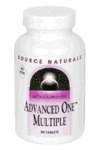 Advanced One Multiple, 90 Tablets, Source Naturals