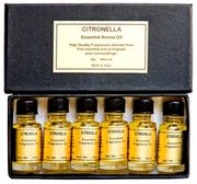 Citronella Essential Aroma Oil - 1/3 FL. OZ. ( 6/Box ) 10ML, Kamala Incense