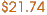 $21.74