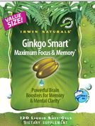 Ginkgo Smart - VALUE SIZE, 120 Liquid Soft-Gels, Irwin Naturals