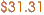 $31.31