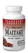 Maitake, Full Spectrum 650 mg, 120 tablets, Planetary Herbals
