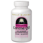 Coenzyme Q10 with BioPerine 100 mg, 30 Softgels, Source Naturals