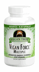 Vegan True Vegan Force Multiple, 60 Tablets, Source Naturals