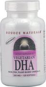 Vegetarian DHA 200 mg, 120 Softgels, Source Naturals
