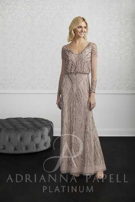 adrianna papell long dress