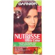 Garnier Nutrisse Ultra Color Nourishing Permanent Hair Color Creme R1 Dark Intense Auburn 4.4 oz