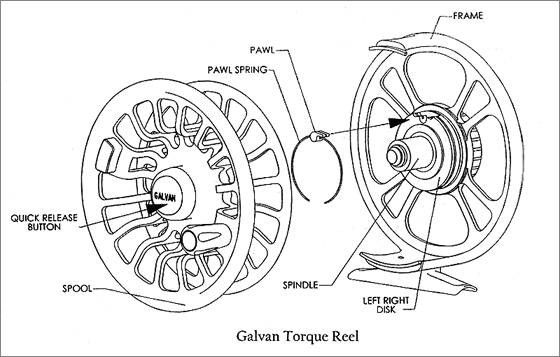 Galvan Torque Tournament Series Fly Reel T-14 - Blue