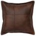Autumn Leaf Leather Pillow (16"x16") by Wooded River