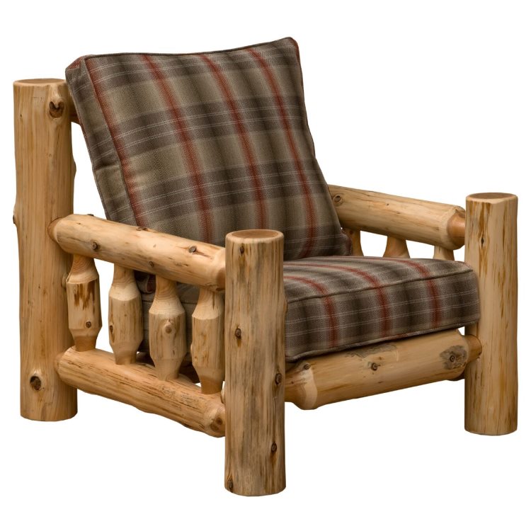 Fireside Cedar Log Lounge Chair w/o OttomanLog Cabin Rustics