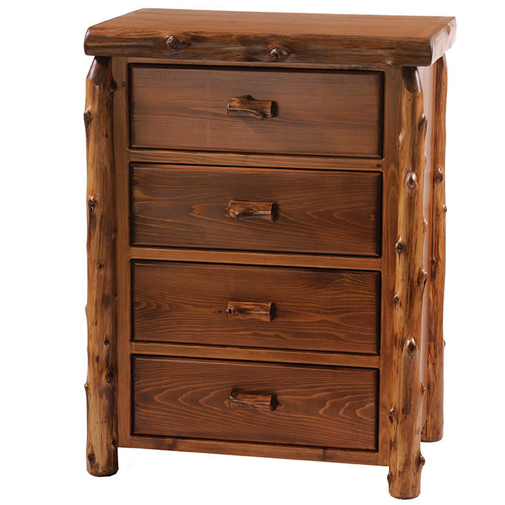 Fireside Lodge Cedar Log Storage ChestLog Cabin Rustics