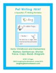 Pet Writing PDF Print