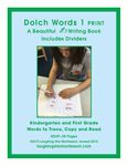Dolch Words 1 Writing PDF Print Dolch Words 1 Writing PDF Print