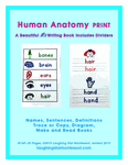 Human Anatomy Writing PDF Print