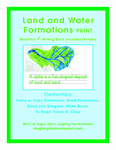 Land and Water Formations Writing PDF Print