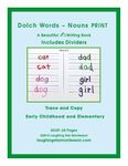Dolch Words Nouns PDF Print