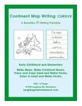 Continent Map Writing PDF Cursive Continent Map Writing PDF Cursive