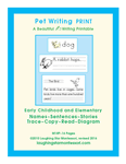 Pet Writing PDF Print