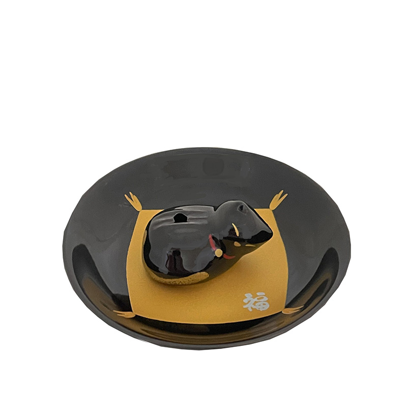 Sleeping Cat Incense Holder Black Cat