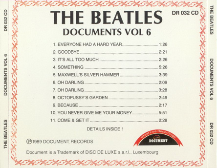The Beatles documents vol 1~6（The Beatles documents vol 1~6）