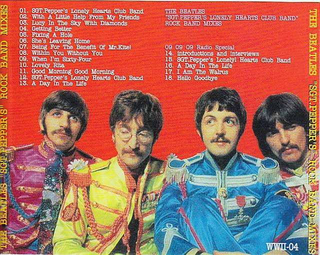 Beatles Cd Rock Band Mixes Sgt Pepper